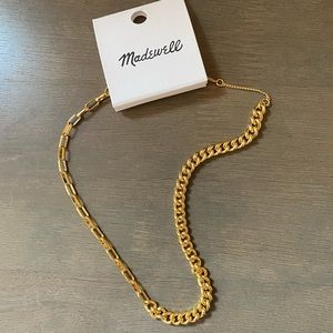 NWT Madewell Shiny Mixed Chain Choker Necklace ✨